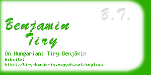 benjamin tiry business card